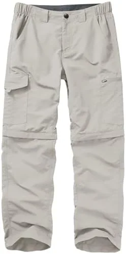 mens hiking pants convertible pants zip off boy scout lightweight quick dry shorts breathable fishing safari pants 6226 apricot 34